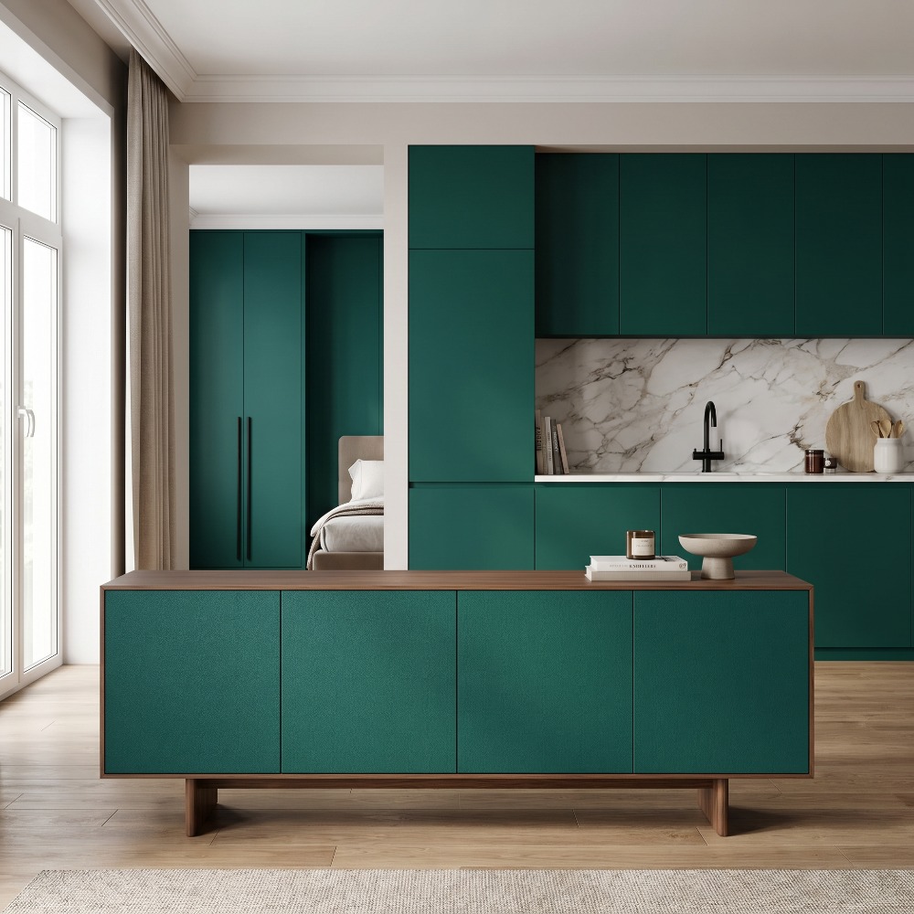 Luxury Matte Emerald Green PVC - огляд і ціна Luxury Lifestyle Wallpaper