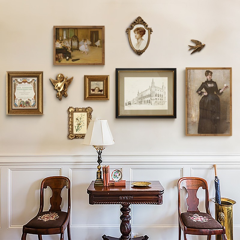 Retro Painting Frame Living Ro - огляд і ціна Luxury Lifestyle Wallpaper