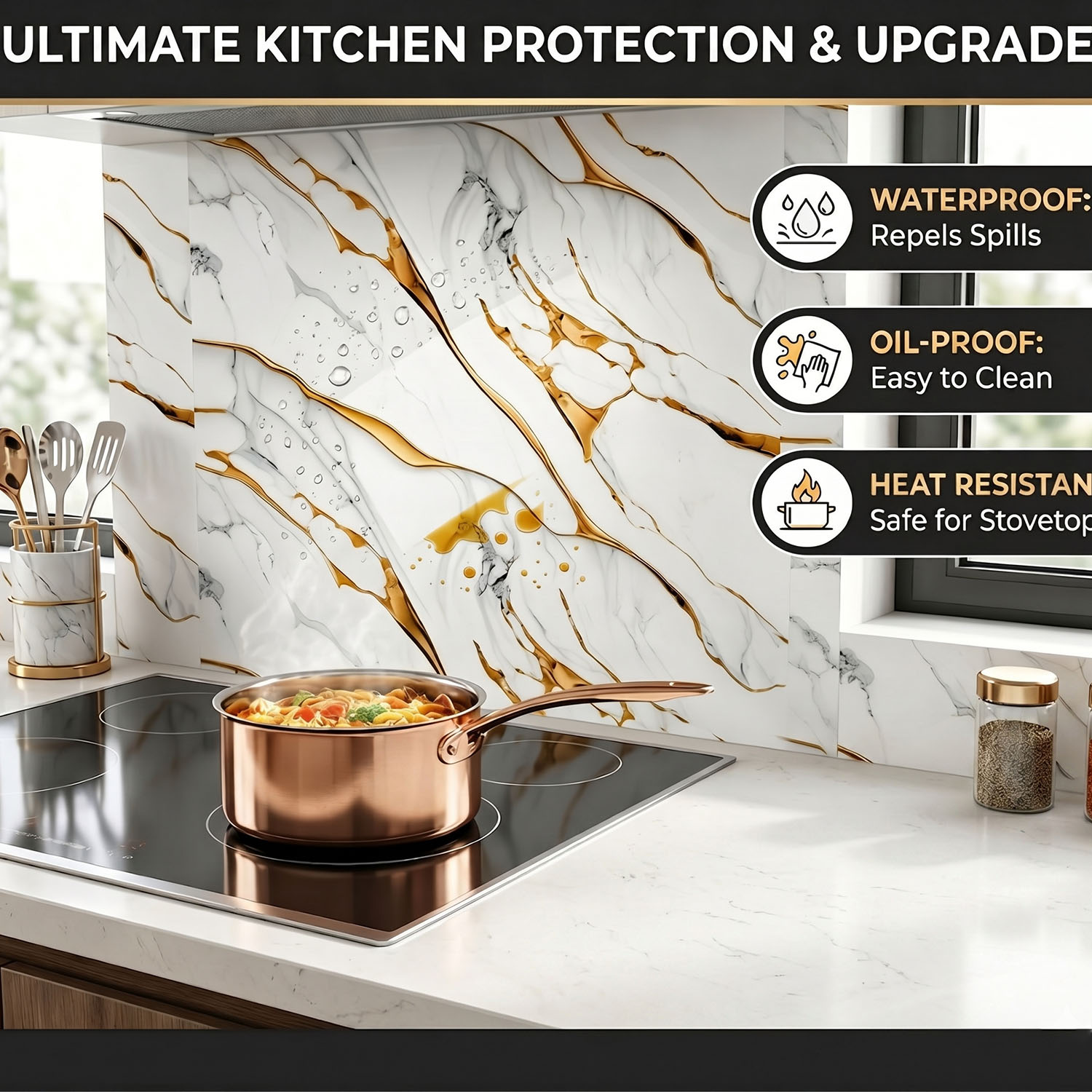 1 Roll Waterproof Self-Adhesiv - огляд і ціна Luxury Lifestyle Wallpaper