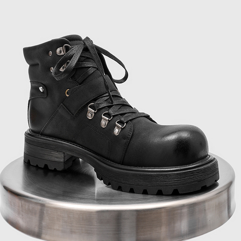 Brand Men Leather Boots Motorc - огляд і ціна Luxury Lifestyle Men